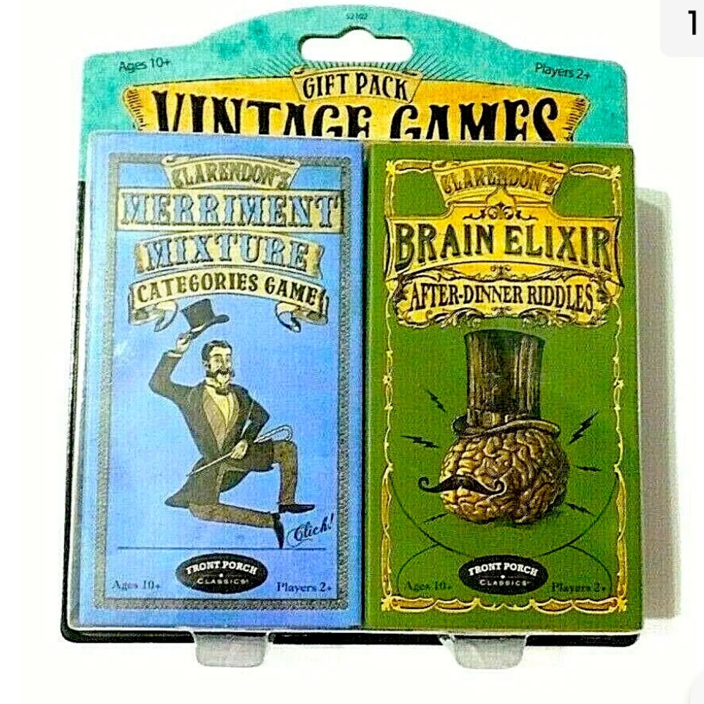 Games Vintage Card Game Front Porch Classics Clarendon's Family 2 Players 2 pack